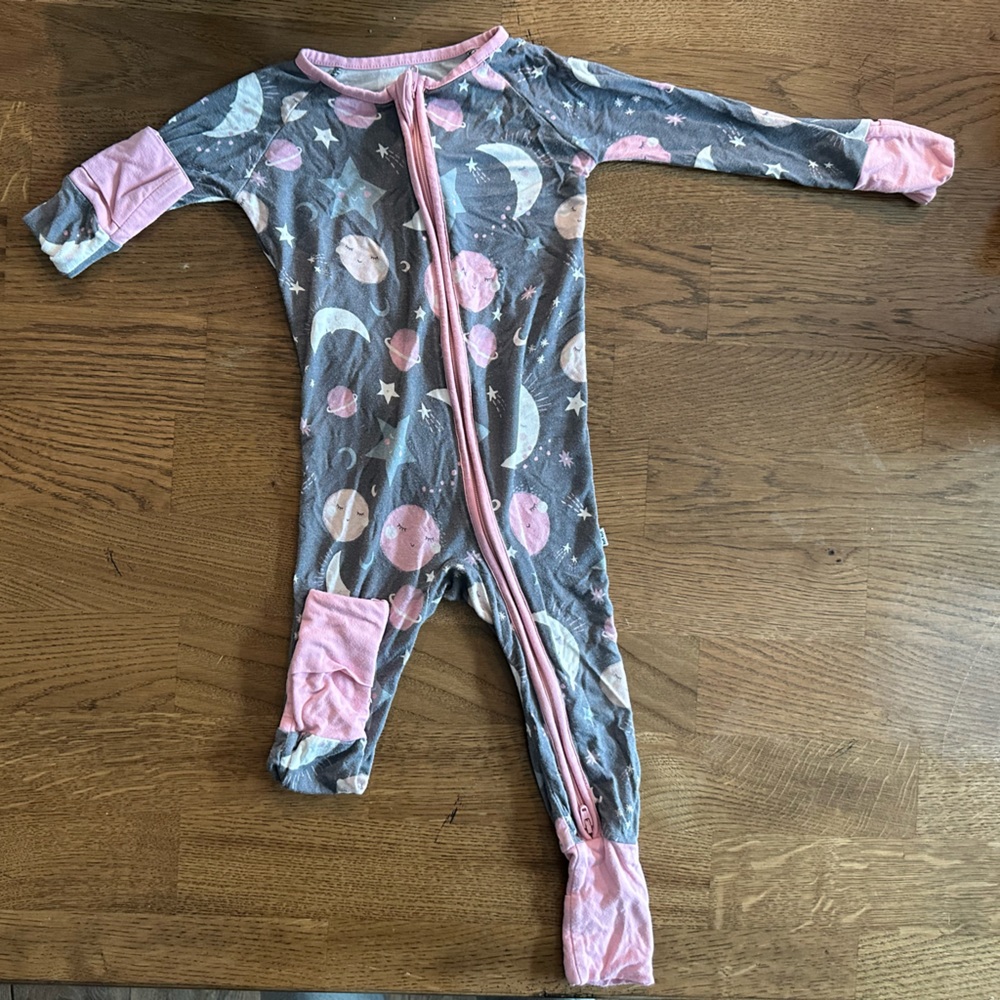 Little Sleepies one piece snug fit zipper pajama
